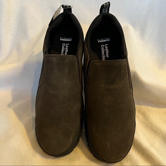 Sonoma Wide Fit Genuine Suede Slip On Loafers